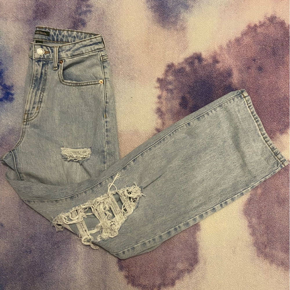 Women’s Wild Fable High Rise Ripped Baggy Jeans Size 24